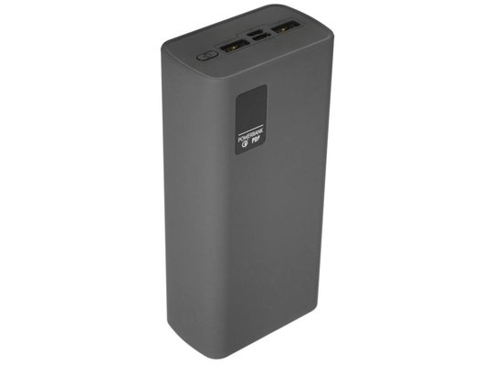 Внешний аккумулятор OLMIO QR-30, 30000mAh, space-gray